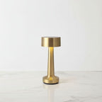 Luminária de Mesa em LED Touch Recarregável Dourada Sirena