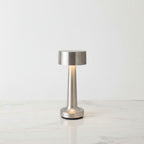 Luminária de Mesa em LED Touch Recarregável Prata Sirena