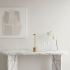 Luminária de Mesa em Led Recarregável Dourada Modelo Orbi