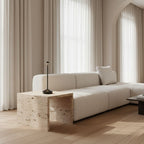 Luminária de Mesa em Led Recarregável Preta Modelo Vellum