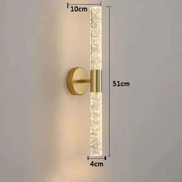 Luminária de Parede Arandela Dourada Nordica