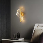 Luminária de Parede Decorativa Dourada Spira