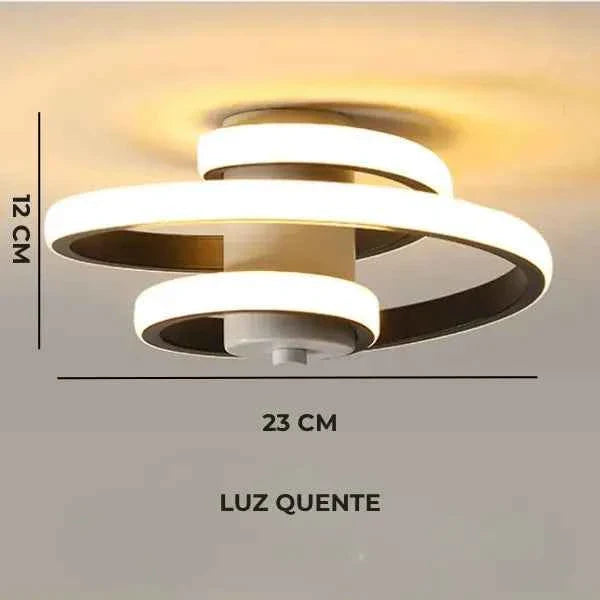 Luminária de Teto LED Sobrepor Spira